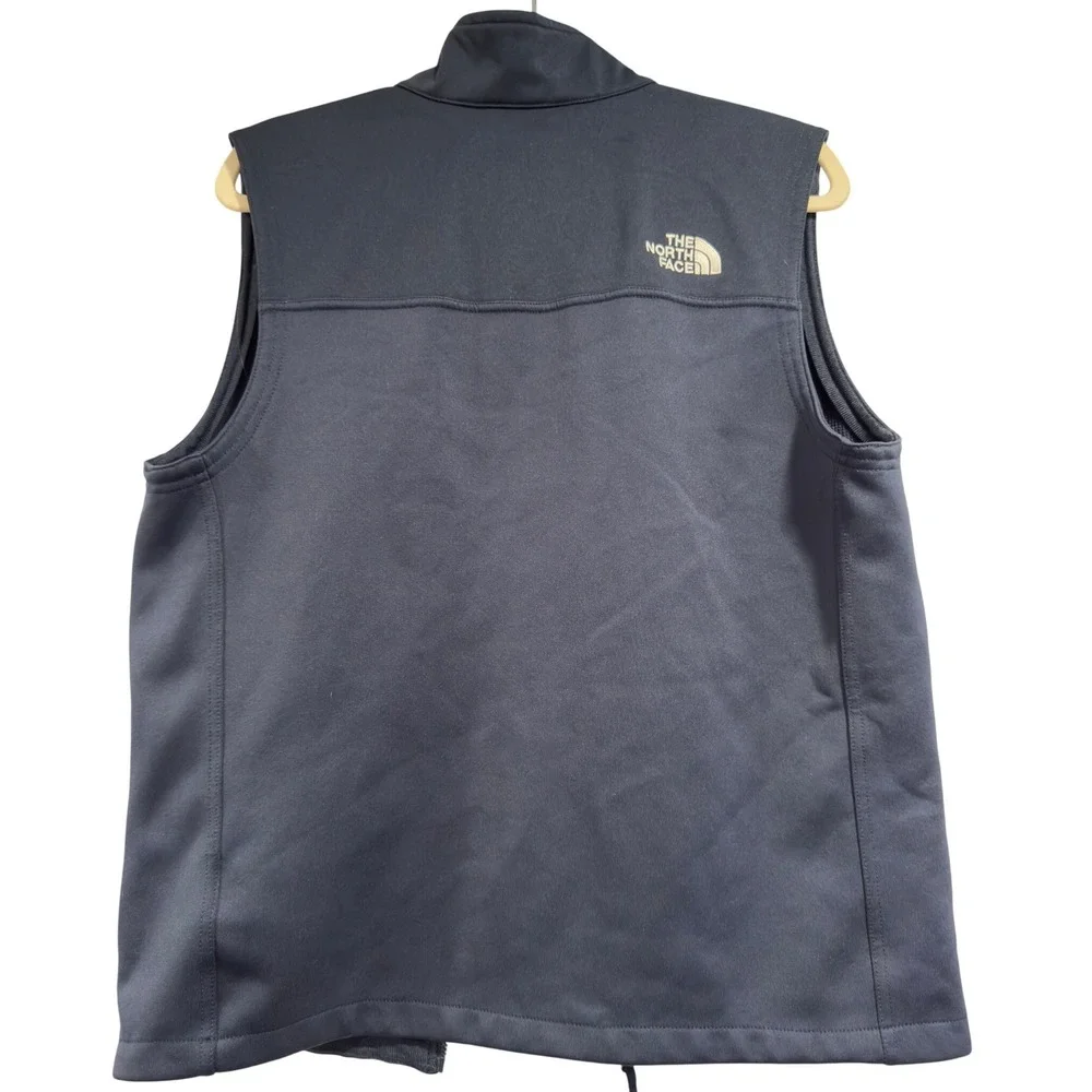 The North Face Navy WindWall Vest Mens Medium Black Softshell Full Zip